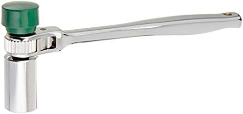 Wright Tool 4482 Scaffold Ratchet – 1/2 Drive, Pear Head, Contour Handle, Soft Face Hammer Head, Single Pawl, 7/8 Socket, Chrome Finish, Made in USA, ASME Compliant