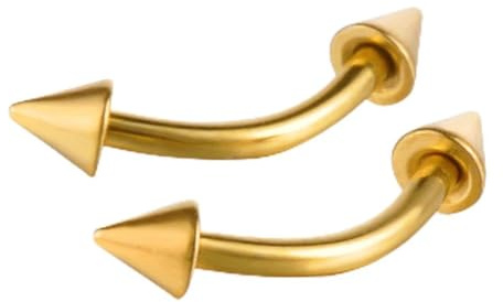 Feilok Hufeisen Edelstahl Ohr Kegeln Piercing Schmuck Helix Tragus Augenbraueförmige Banane Spitze Spike Ohrringe Bananabell