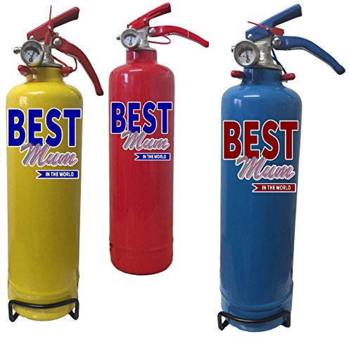 Multi Purpose 1 KG ABC Dry Powder FIRE Extinguisher.Fully CE Marked Ideal for Cars Vans Motor Homes Kitchens Homes Workplace Restaurants Cafe. FIRE Rating 8A 21B C Best Mum in The World (RED)