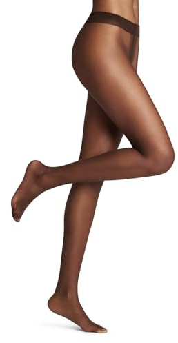 FALKE Shelina 12 DEN W Ti ultra-transparents unis 1 pièce, Collants Femme, Marron Brenda 5179, XL