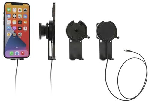Brodit 216326 Support d'appareil fabriqué en Suède pour Smartphones Apple iPhone 12, iPhone 12 Mini, iPhone 12 Pro, iPhone 13, iPhone 12 Pro Max et Plus Encore