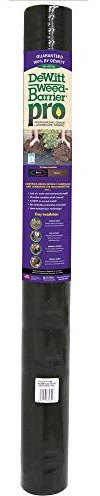 DeWitt 30 Year Professional Weed Control Fabric, 3 oz, Black, 4' x 100' - Heavy-Duty, Tear-Resistant Landscape Barrier for Gardens, Pathways & Hardscaping, Water & Nutrient Permeable