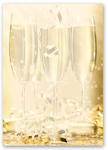 Motivpapier CHAMPAGNERGLÄSER Besondere Anlässe, Essen & Trinken Einladung - DIN A4 Format 100 Blatt - Paper-Media