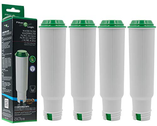 FilterLogic CFL-701B | 4x Wasserfilter kompatibel mit Krups, Nivona, Melitta Kaffeevollautomaten - ersetzen F088 Aqua Filter, NIRF-700 Wasserfilterpatrone, Pro Aqua Filterpatrone Frischwasserfilter