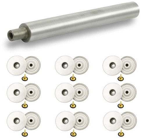 Trimming Shop Messing Jeans Knöpfe Tack Verbindungen Mit Zurück Nadel Denim Ersatz für Reparatur Bekleidung, Jacken, Damen Röcke, DIY Handarbeiten (20mm, Silber) - 10, Jeans Buttons and Hand Tool