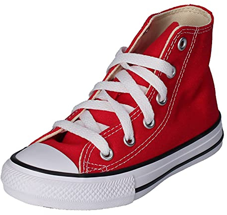 Converse Girl's Chuck Taylor All Star 2018 Seasonal High Top sneakers, 32 EU, Röd, 10.5 Big Kid