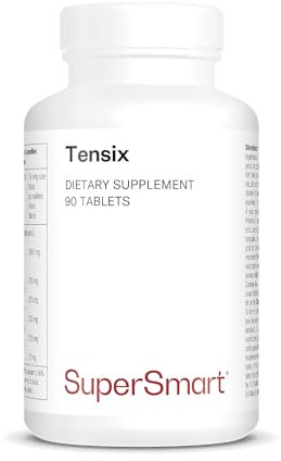 Supersmart - Tensix - Natürliche Nährstoffe, die den Blutdruck regulieren | Mit Tensideal ® (Peptide aus Makrelenhydrolysat) | Nicht GVO und Glutenfrei - 90 Tabletten