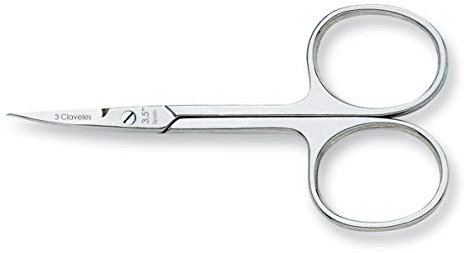 3 Claveles 12061 - Nagelschere für Maniküre, gebogene Schneide, 3.5