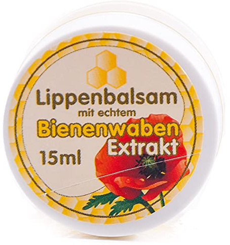 Lippenbalsam mit echtem Bienenwabenextrakt (15ml) Lippen Balsam Pflege