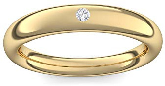 Gold Ring Verlobungsringe (Silber 925 vergoldet) mit Zirkonia Stein | Luxusetui Goldring Gelbgold Ring Zirkonia wie Diamant Geschenk Ringe Verlobung AM216VGGGZIFA