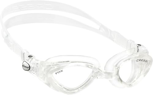 Cressi Fox - Gafas de natación Unisex, Color Transparente