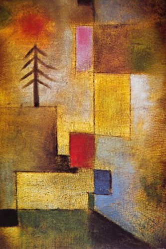1art1 Paul Klee Kleines Tannenbild, 1922 Selbstklebende Fototapete Poster-Tapete 180x120 cm