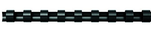 Fellowes Binderücken für Plastikbindung, 32 mm Durchmesser, 21 Ringe, für A4 Dokumente, schwarz, Packung mit 50 Stück