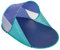 Idena 7570010 - Pop Up Strandmuschel mit UV Schutz 40+, ca. 2 x 1,2 x 0,9 m groß, leicht und kompakt für den Transport, ideal für Strand, Freibad, Garten und im Urlaub