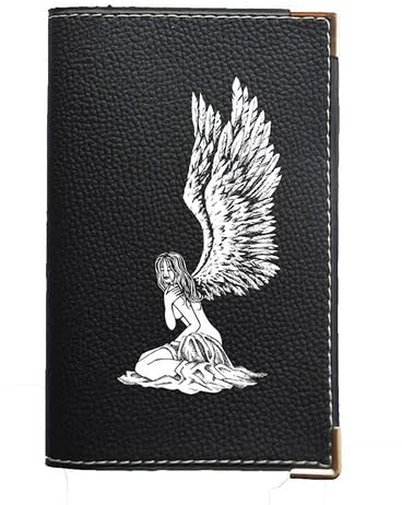 Syl'la - Funda para tarjeta gris, permiso de conducir, documentos de coche planos, Ange (negro) - cgrise