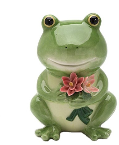 Cosmos Frosch Spardose aus Keramik, 12,7 cm hoch 12,7 cm