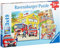 Ravensburger Kinderpuzzle - 09401 Feuerwehreinsatz - Puzzle für Kinder ab 5 Jahren, mit 3x49 Teilen