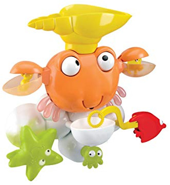Lexibook, Vattenkrabba, Badleksaker, vattenanimationer, 3 sugkoppar, Orange, IT025