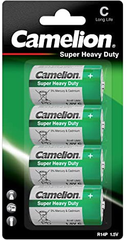Pack de 2 piles Camelion Super Heavy Duty R14/C
