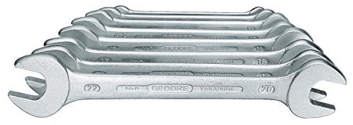 Gedore 6 – 8 – Jeu de clés plates à fourche double 8 pièces 6 – 22 mm