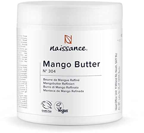 Naissance Mangobutter (Nr. 304) - 500g - Reines, Natürliches, Raffiniert für Kosmetik, Haare, Gesicht, Haut und Nägel