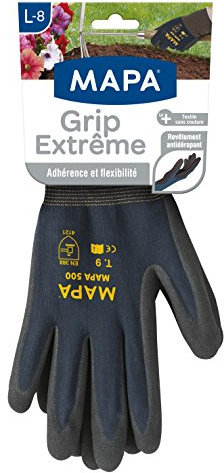 Mapa - Gants de jardinage adhérence et flexibilité - Grip extrême - Taille 8/L