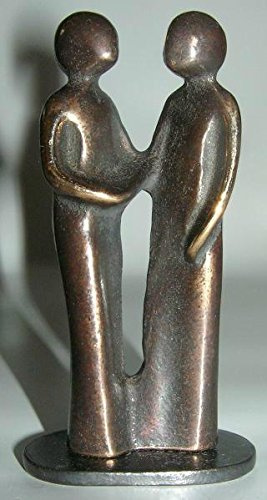 Bronzeskulptur »Danke« a.d. Serie Kunststückchen der Künstlerin Kerstin Stark, 8 cm