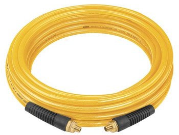 DEWALT DAP38100 100-Inch, 3/8-Inch Diameter, Polyurethane air Hose with 1/4-Inch NPT Male Fittings.