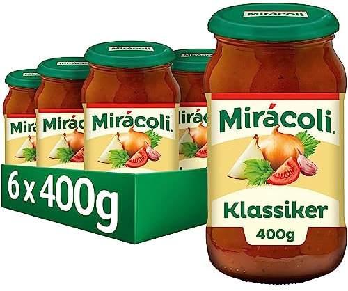 MIRÁCOLI Pasta Sauce Klassiker, 6 Gläser (6 x 400g)