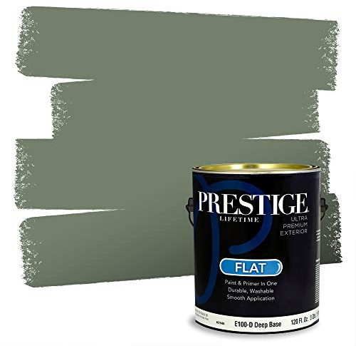 PRESTIGE Paints Exterior Paint and Primer In One, 1-Gallon, Flat, Comparable Match of Benjamin Moore* Rosepine*