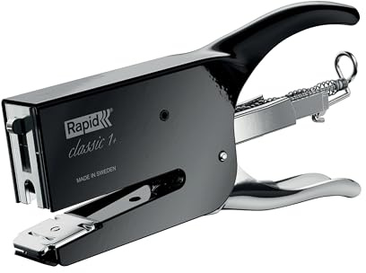 Rapid Retro Classic K1 Stapling Pliers for 26/6 and 26/8+ Staples - Black Magic