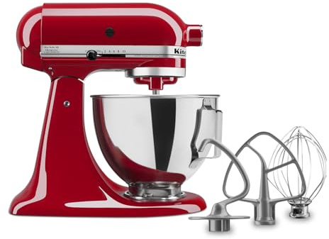 Kitchen Aid Tilt-Head Stand Mixer 4.5 Quart KSM85PBER, Empire Red
