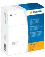 Herma Adressetiketten einzeln weiá 130x80 mm Papier matt 500 St.