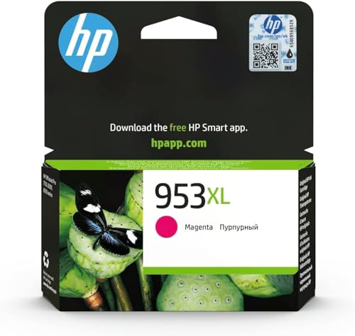 HP 953XL Magenta Original Druckerpatrone, hohe Reichweite | Tinte für HP OfficeJet Pro 7700, 8200, 8700, ~1450 Seiten (F6U17AE)