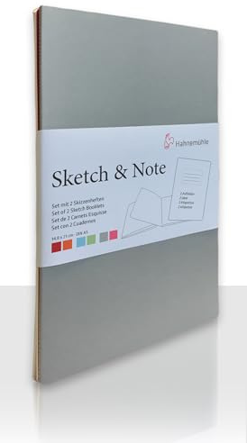 Hahnemühle 10 628 891 Sketch note A5 grau-Pinke, Duo
