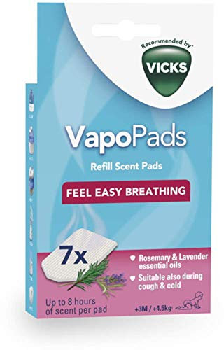 Vicks Paediatric Vapopads 7 Refill Scent Pads Rosemary Lavender