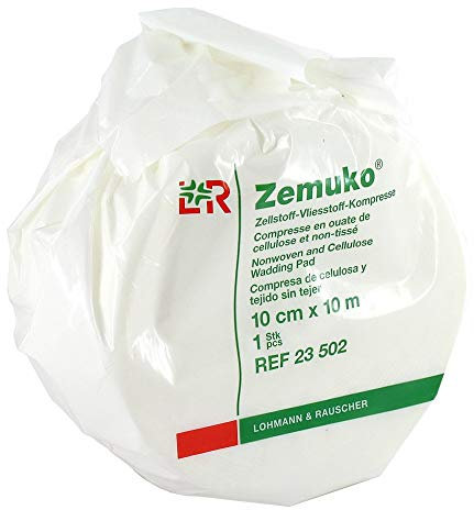 zemuko tela no tejida de kompr. PEBD 10 cmx10 M 1 St compresas
