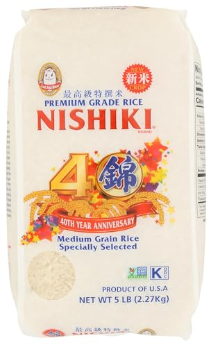 Nishiki Medium Grain de Riz, 2,3 Kilogram (Lot de 1)