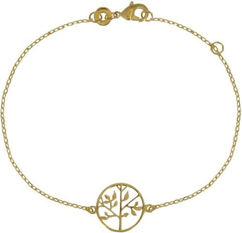 LES POULETTES BIJOUX - Bracelet Plaqué Or Arbre de Vie