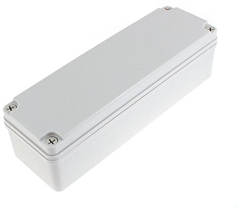 uxcell 250mm x 80mm x 70mm Waterproof Plastic Sealed Electrical Junction Box