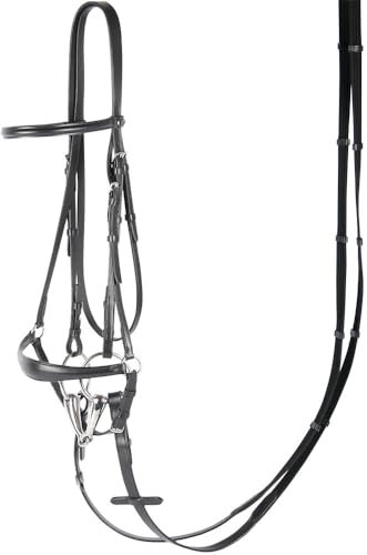 Harry's Horse Hoofdstel Bronze Lage neusriem, Größe:Full