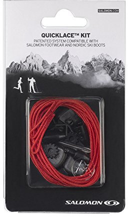 Salomon Quicklace Kit Replacement Parts, Red, 8.5
