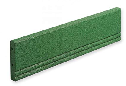 Randeinfassung Wegeinfassung 1000x250x50 mm Made in Germany Gummigranulat Einfassung Fallschutzflächen, Spielfelder, Kinderspielareale, Gartenwegen, Laufbahnen im Sport- und Freizeitanlagen Grün
