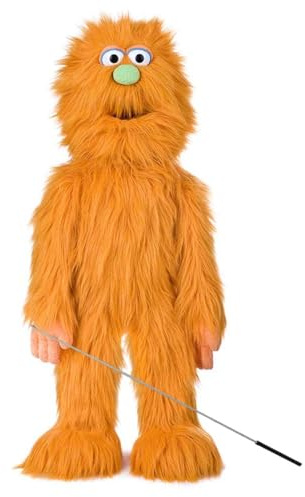 Orange Monster Puppet, Full Body Ventriloquist Style Puppet, 70cm