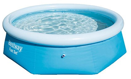 Bestway 57268 Piscina Fast Set, 244 x 66 cm, Capacita 2.300 Litri, Pompa Filtro 58381/1.249 Litri/H, Cartuccia 58093 I