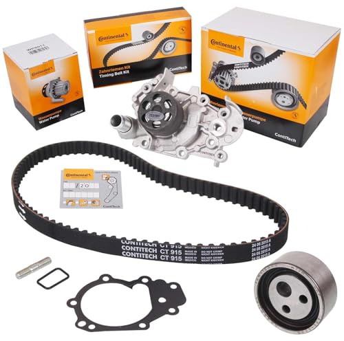 CONTITECH CT915WP2 Wasserpumpe + Zahnriemensatz Zähnezahl: 87 17 mm Kompatibel mit RENAULT Clio 2 BB0/1/2, CB0/1/2 Twingo 1 C06 KANGOO KC0/1 KANGOO Express FC0/1 Clio 1 B/C57, 5/357
