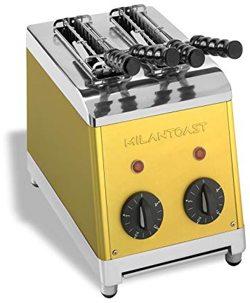 Milan Toast Tosti Apparaat 2-tangs goud Milan Toast 7001, Grillplatten