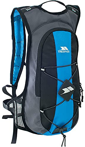 Trespass Unisex Backpack Hydration Pack Mirror - 15L Capacity, 2L Water Bladder, Waist Strap, Bungee Cord Storage, 100% Polyester PU Coated