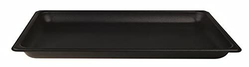 Pentole Agnelli ALSA182SS20 Gastronorm Teglia 1/1, Alluminio, Nero