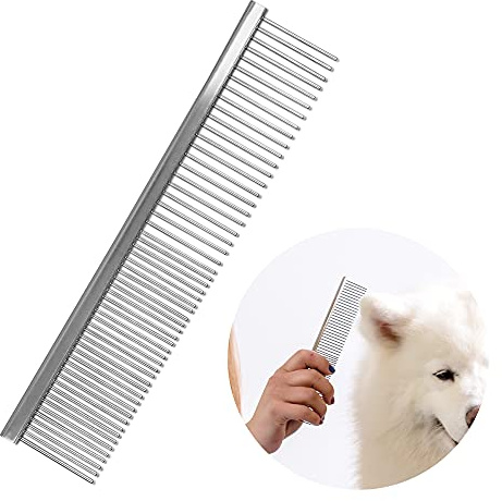 Wahl Dog & Cat Comb, Stainless Steel Detangling for Thick Coats
